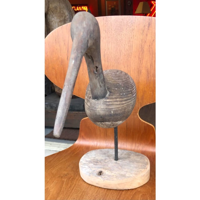 American Antique Carved Shorebird For Sale - Image 3 of 7
