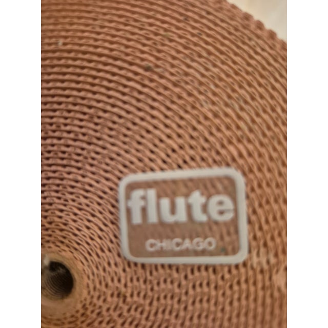 Salmon Post-Modern Corrugated Paper Vase by Flute Chicago, Designed by Gregory Van Pe For Sale - Image 8 of 10