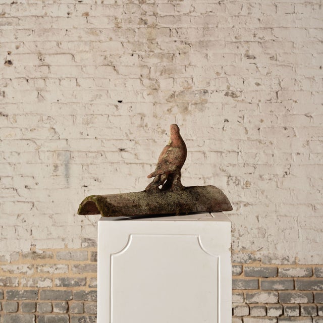 French 19th Century French Terracotta Roof Tile With Motif (E) For Sale - Image 3 of 3