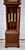 Traditional Mahogany Grandmother Clock Vintage Mechanical Embossed Dial For Sale - Image 10 of 18