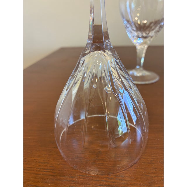 Glass Vintage Josair Crystal Wine Glasses - Set of 4 For Sale - Image 7 of 10