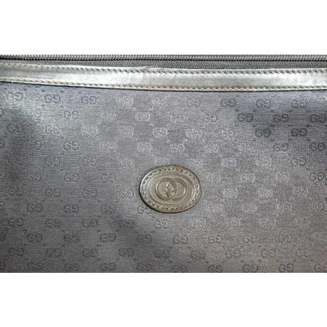 GUCCI Monogram Navy Handbag For Sale - Image 9 of 11