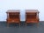 This magnificent Pair of Nightstands is made of wood, walnut, veneer, and metal. They were made by Kent Coffey, and they...