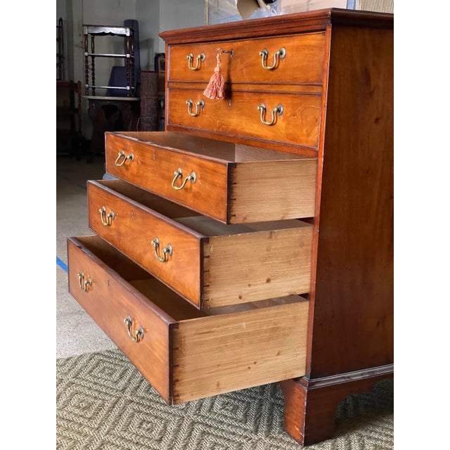 Early 19th Century Antique English Georgian Secretary Chest Mahogany Circa 1800 For Sale - Image 5 of 13