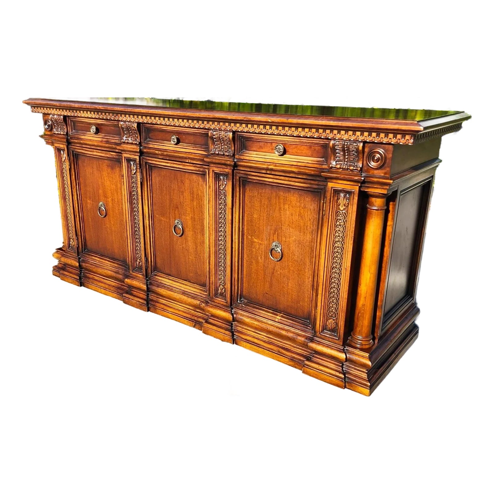 1980s Italian Tuscan Sideboard by Hickory Chair Furniture Company ...