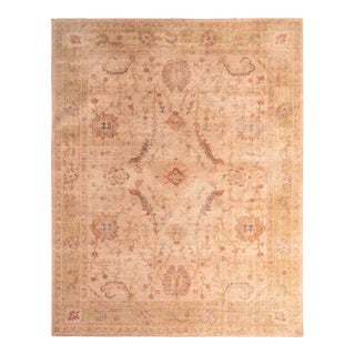 Rug & Kilim’s Traditional Floral Scroll Rug in Rose Gold, 6x9 For Sale