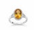 Metal Natural Yellow Tourmaline & Diamond Ring in 18k Gold For Sale - Image 7 of 8
