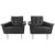 Pair of Mid-Century Modern Leather Lounge Chairs For Sale - Image 9 of 9