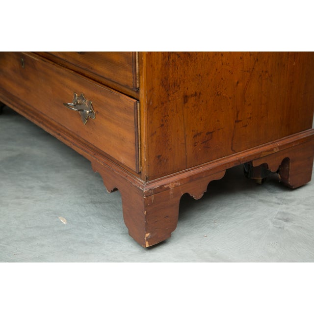 Wood English Mahogany 18th Century Slant Top Desk For Sale - Image 7 of 11