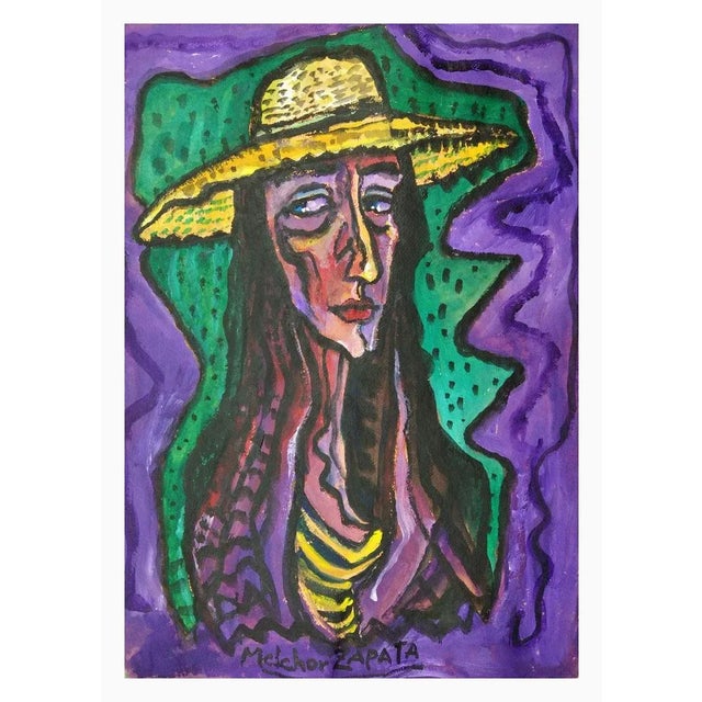 Melchor Zapata, Untitled, 2014, Acrylic on Paper For Sale - Image 6 of 6