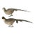 Vintage Solid Brass Standing Pheasant Statues- a Pair For Sale