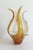 Murano Glass Vase Centerpiece in Amber and Opal White Glass, Italy, 1960s For Sale - Image 12 of 18