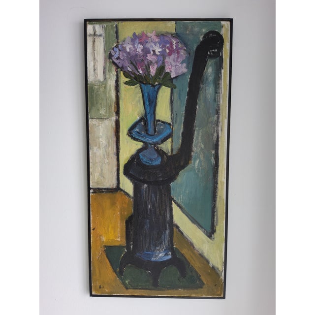 Mid Century Scandinavian Interior Still Life Painting by Swedish Artist Ulla Borgstrom 1951 For Sale - Image 15 of 17