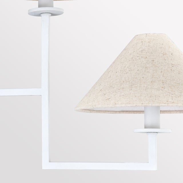 The modern sculptural feel created by Gladwyne's clean lines and sharp angles is softened by the Natural Linen shade and...