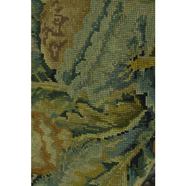 Vintage English George III Needlepoint Ottoman For Sale In Philadelphia - Image 6 of 10