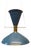 Blue Diabolo Pendant Lamp from BAG Turgi, 1950s For Sale