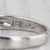 0.25ctw Diamond Wedding Band 18k White Gold Stackable Anniversary Ring, Size 6.75 For Sale - Image 4 of 8