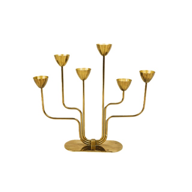 Candlestick by Gunnar Ander for Ystad-Metall, Sweden, 1970s For Sale - Image 6 of 6