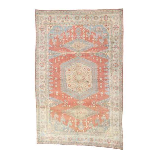 Vintage Persian Viss Rug - 07'06 X 11'08 For Sale