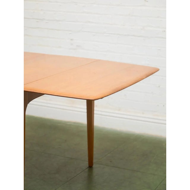 Pecan Vintage Dining Table For Sale In Los Angeles - Image 6 of 9