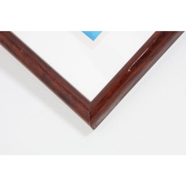 Pink 19th Century Framed "Ballet" Abstract Silkscreen For Sale - Image 8 of 8