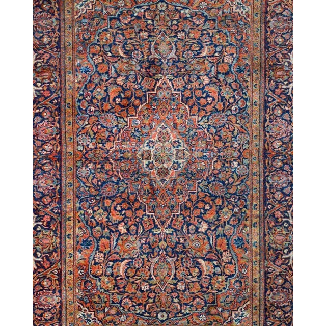 Traditional Early 20th Century Kashan Rug For Sale - Image 3 of 13