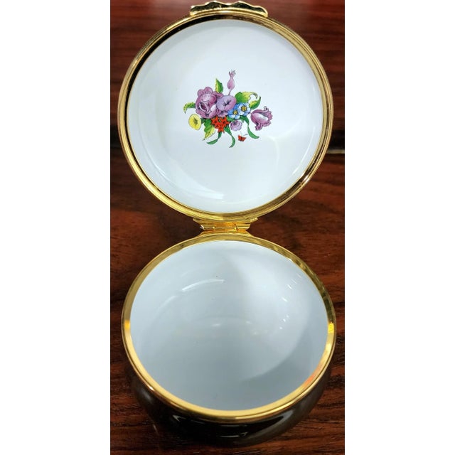 Bilston & Battersea English Fine Enamel Round Box w/Lid Designed by Halcyon Days Bilston & Battersea Enamels Revival Urn...