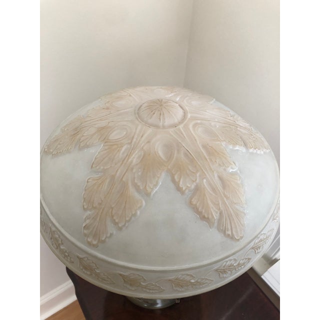 Pairpoint Glassworks / Pairpoint Mfg Co. 2-Light Bronze Lamp With Embossed Glass Dome Shade, 1910, C3020 For Sale - Image 12 of 13