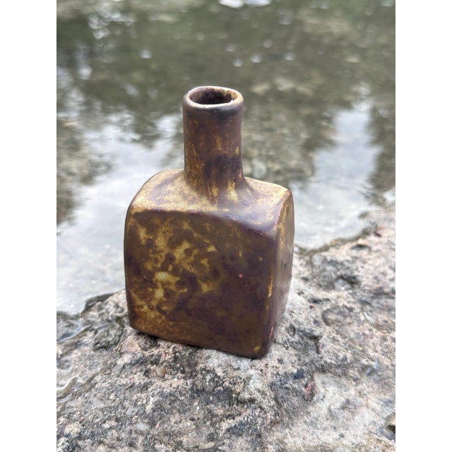 Free-Form Ceramic Art Vase in Earth Tones from Mobach-Keramik, Netherlands, 1960s For Sale - Image 13 of 18