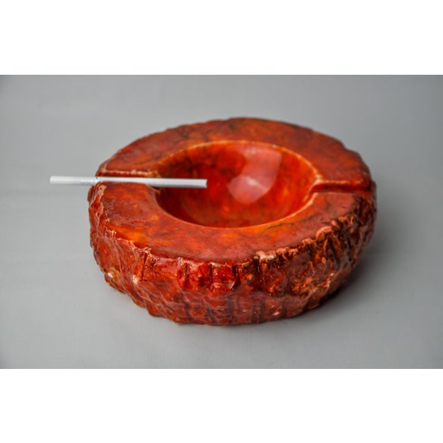 Red Alabaster Ashtray by Romano Bianchi, Italy, 1970s, in Very Good conditions. Designed 1970 to 1979 I have official...