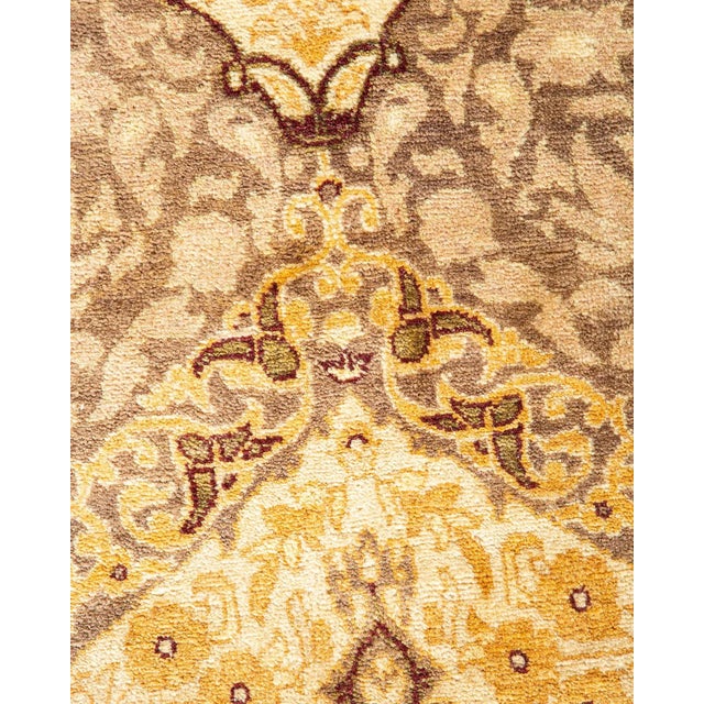 Traditional Mogul, One-of-a-Kind Hand-Knotted Area Rug - Brown, 8' 2" x 10' 5" For Sale - Image 3 of 8