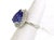 Contemporary New 9.02ct Diamond & Tanzanite Pear Shape 18k White Gold Cocktail Ring Size 6.5 For Sale - Image 3 of 6
