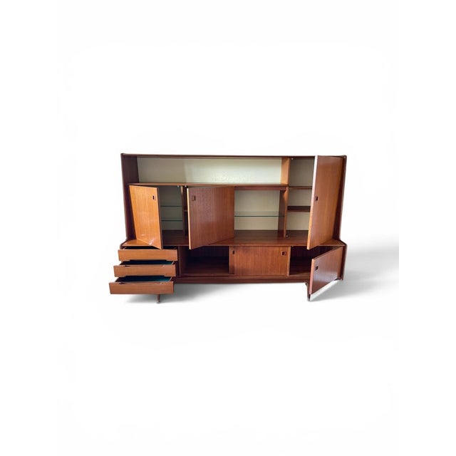 Large Vintage Scandinavian Danish Teak Sideboard, 1960s For Sale - Image 10 of 12