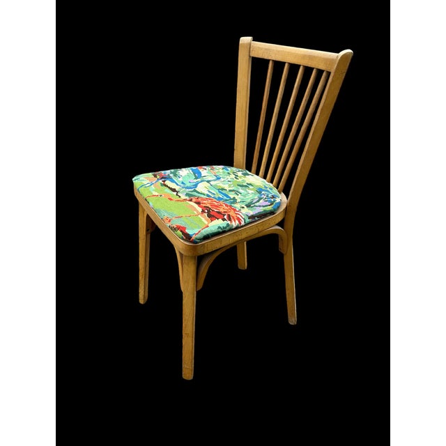 Mid-Century Modern Vintage Beech Chair from Baumann, 1950s For Sale - Image 3 of 9