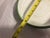 Vintage Enamelware Bowls Set of Two Nesting Bowls Green Exterior With Off White Interior For Sale - Image 9 of 12