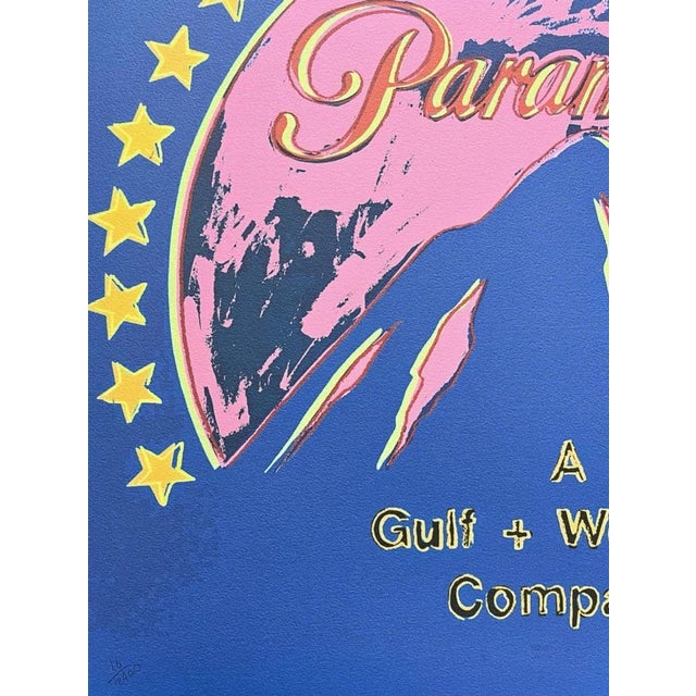 After Andy Warhol, Paramount Blue-Pink, 1980s, Print For Sale - Image 3 of 6