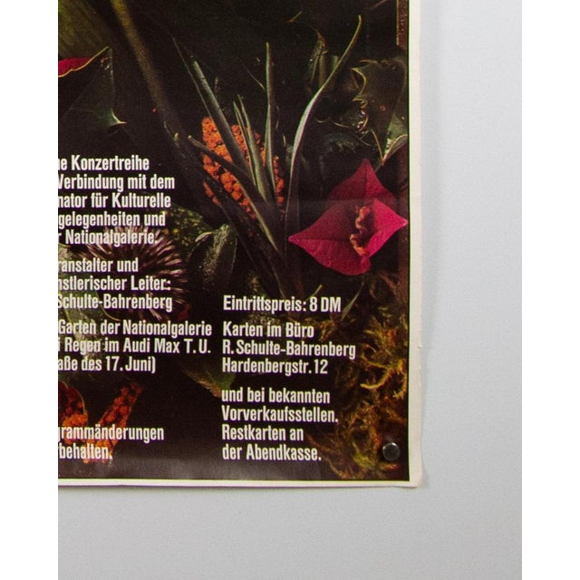 Jazz in the Garden Original Jazz Festival Poster by Günther Kieser, 1978 For Sale - Image 6 of 9