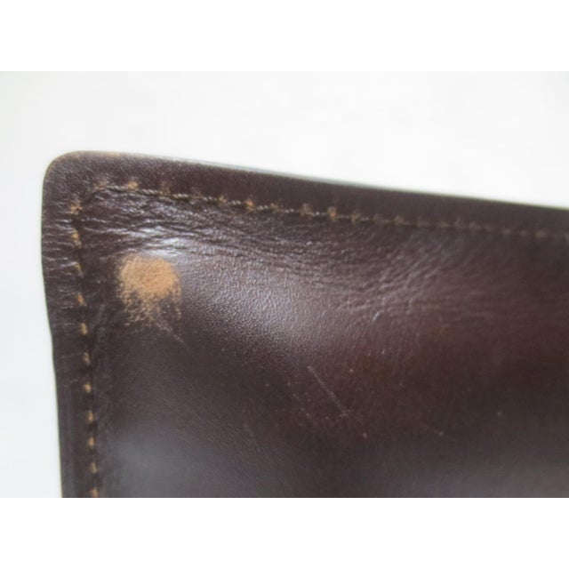 Contemporary Walter Knoll Saddle Leather Chair (New) For Sale - Image 3 of 8