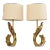 1960s Pierre Cardin Style Modernist Brass Table Lamps - A Pair For Sale