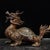 This is an impressive antique bronze sculpture of a Dragon Turtle, a mythical creature revered in traditional Asian...