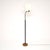 Mid-Century Modern Vintage Swedish Leather and Brass Floor Lamp, 1950 For Sale - Image 3 of 9