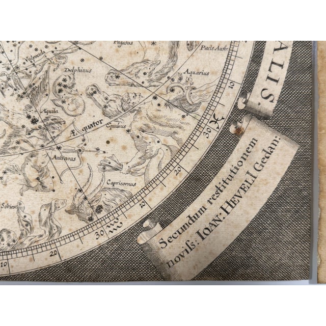 Original Celestial Charts by Johannes Zahn, Nuremberg, 1690s, Set of 2 For Sale - Image 13 of 15