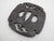 Antique Japanese hand forged iron Tsuba or sword hand guard. The tsuba would mounted between the sword's blade and grip to...