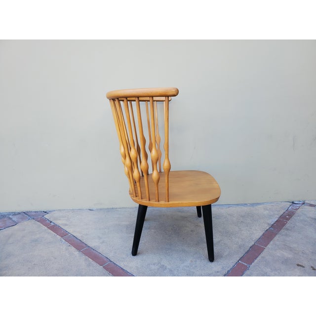 Wood Throne Chair Inspired by Japanese Design. For Sale - Image 7 of 16