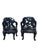 Pair of Complementary Carved Dragon Armchairs - Vintage Asian Export (Ishizuka) - Hollywood Regency Style Striking pair of...