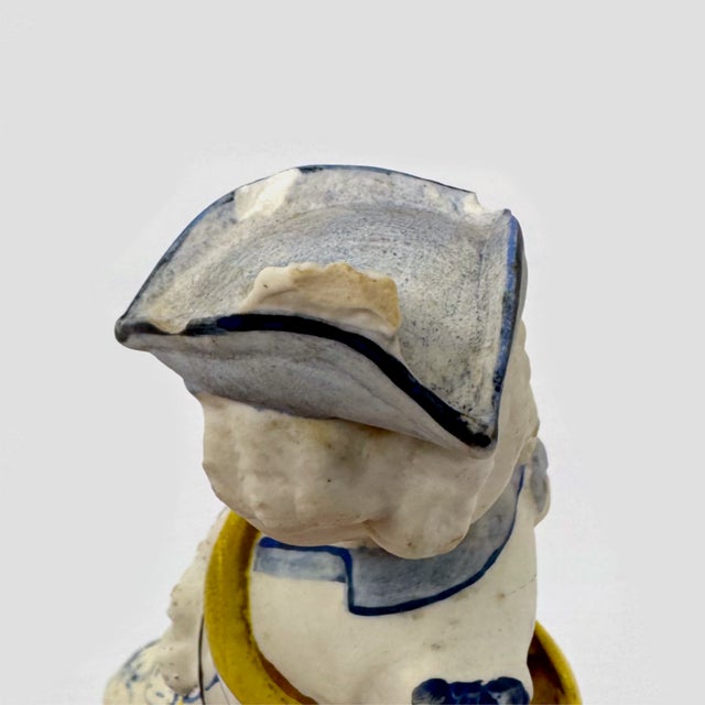 Mid 19th Century Antique Continental Porcelain Hunter Figurine - Boy With Musket & Dog For Sale - Image 5 of 6
