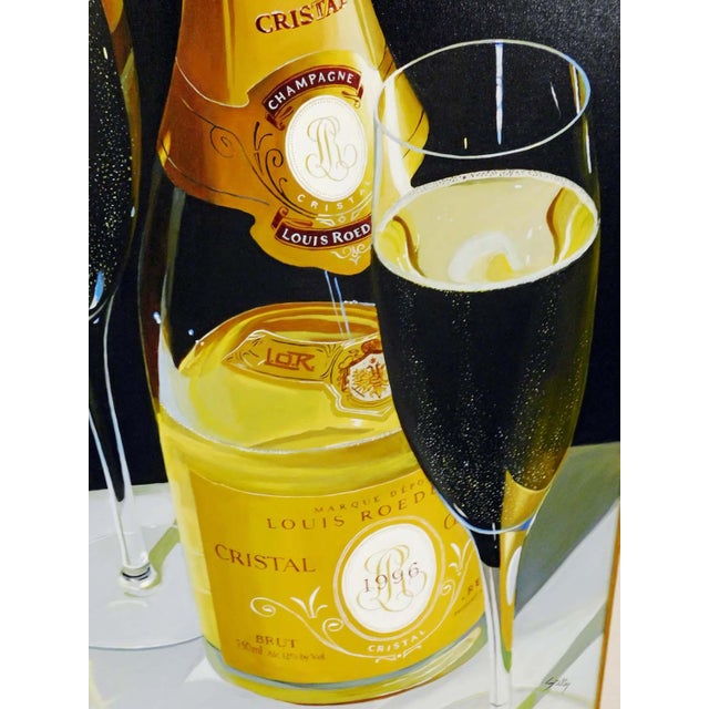 Thomas Stiltz "Cristal Tonight" Original Signed Original Oil Still Life Painting For Sale - Image 4 of 7