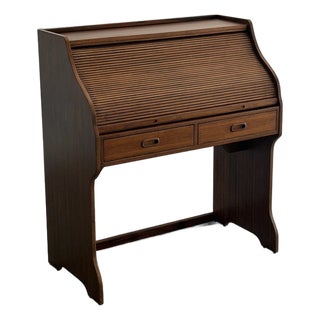 Danish Modern Rolltop Desk For Sale