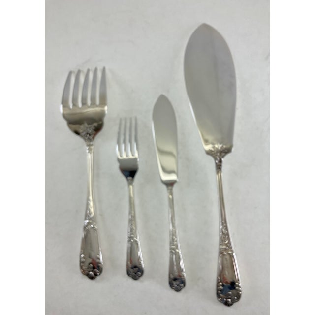 New 1980s Silver Fish Set of 12 Pair Fish Eaters & Fish Servers, La Regence - 26 PCS For Sale - Image 14 of 16
