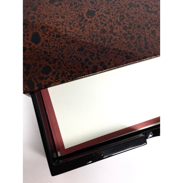 Vintage Lacquer Desk Top Stationery Accessory For Sale - Image 11 of 12